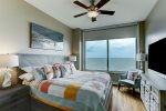 Wake up to beautiful views in your Master Bedroom with king size bed and wall mounted flat screen tv. 
